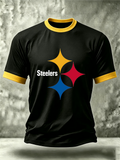 Men's Steelers Print Polo Shirt
