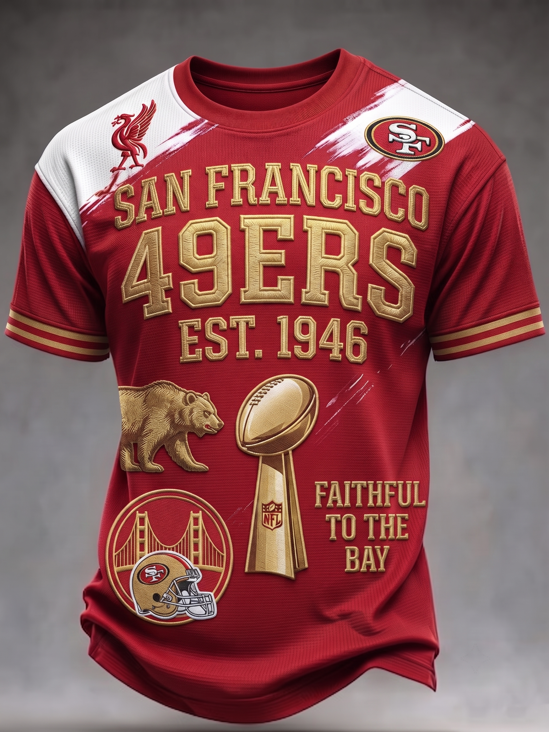 Men's San Francisco 49ers Fan Print T-Shirt