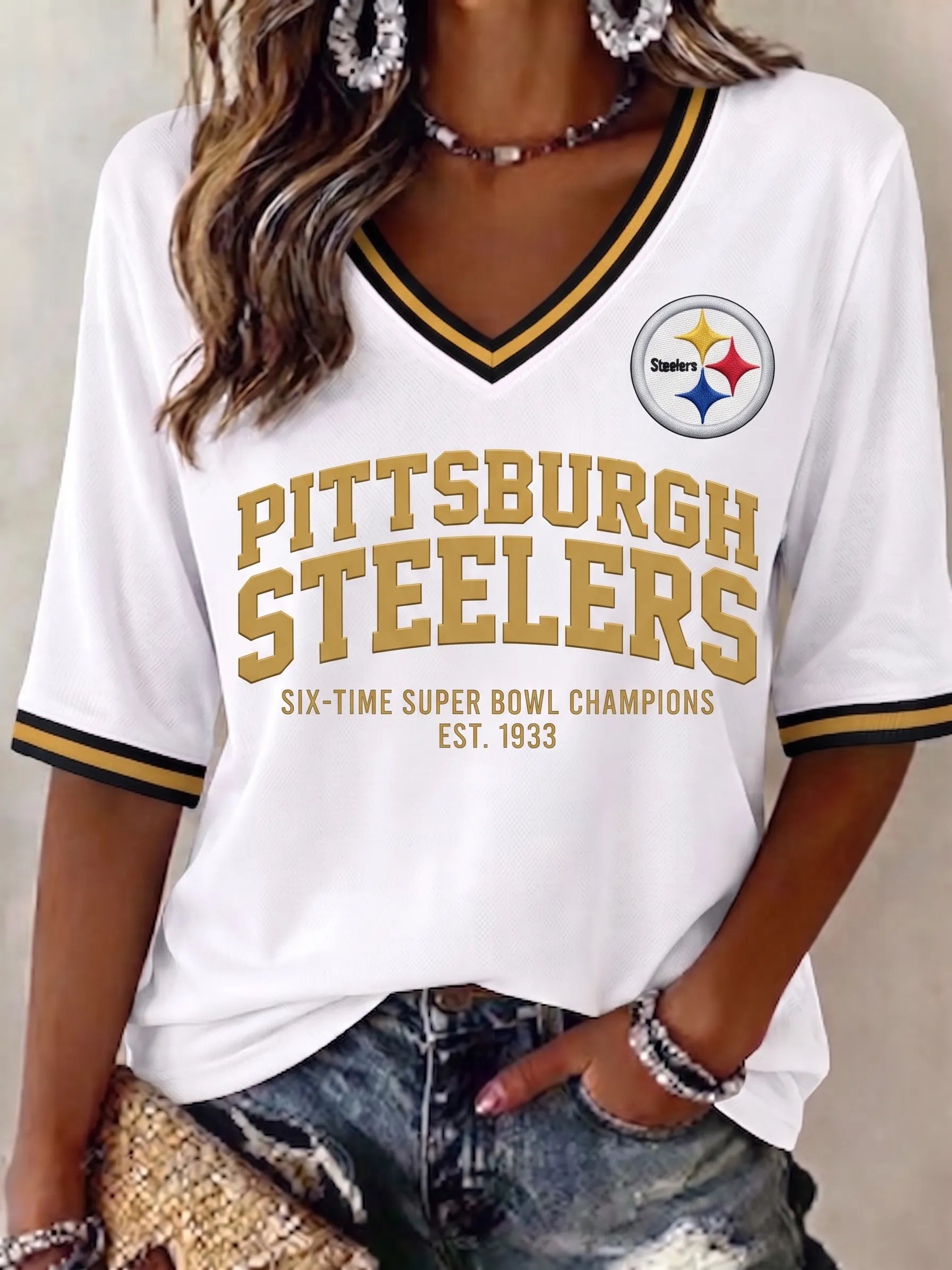 Women's Pittsburgh Steelers Football Jersey