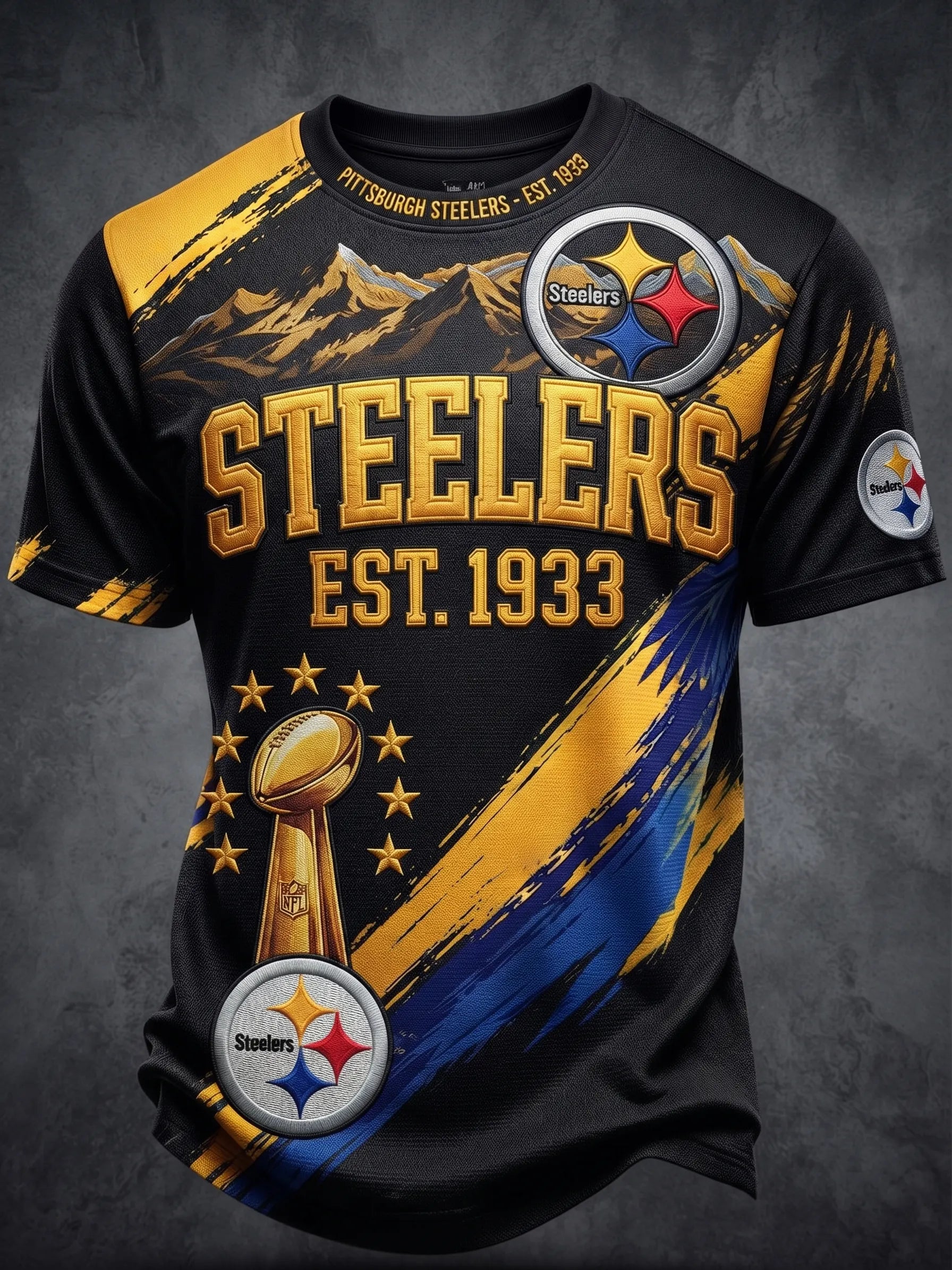Men's Pittsburgh Steelers Fan Print T-Shirt