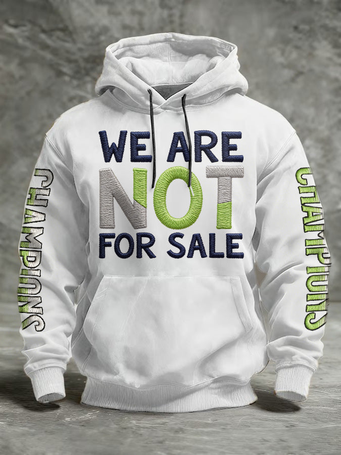 Men'S Casual Seattle Champion Printed Hooded Sweatshirt