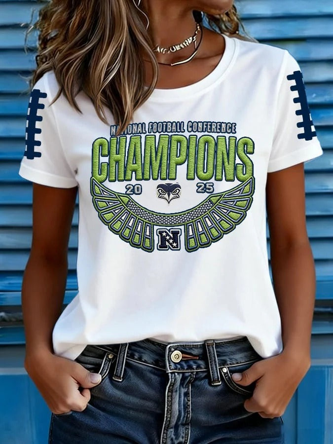 Women's Football Print T-shirt