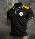 Men's Pittsburgh Steelers Fan Print Polo Shirt