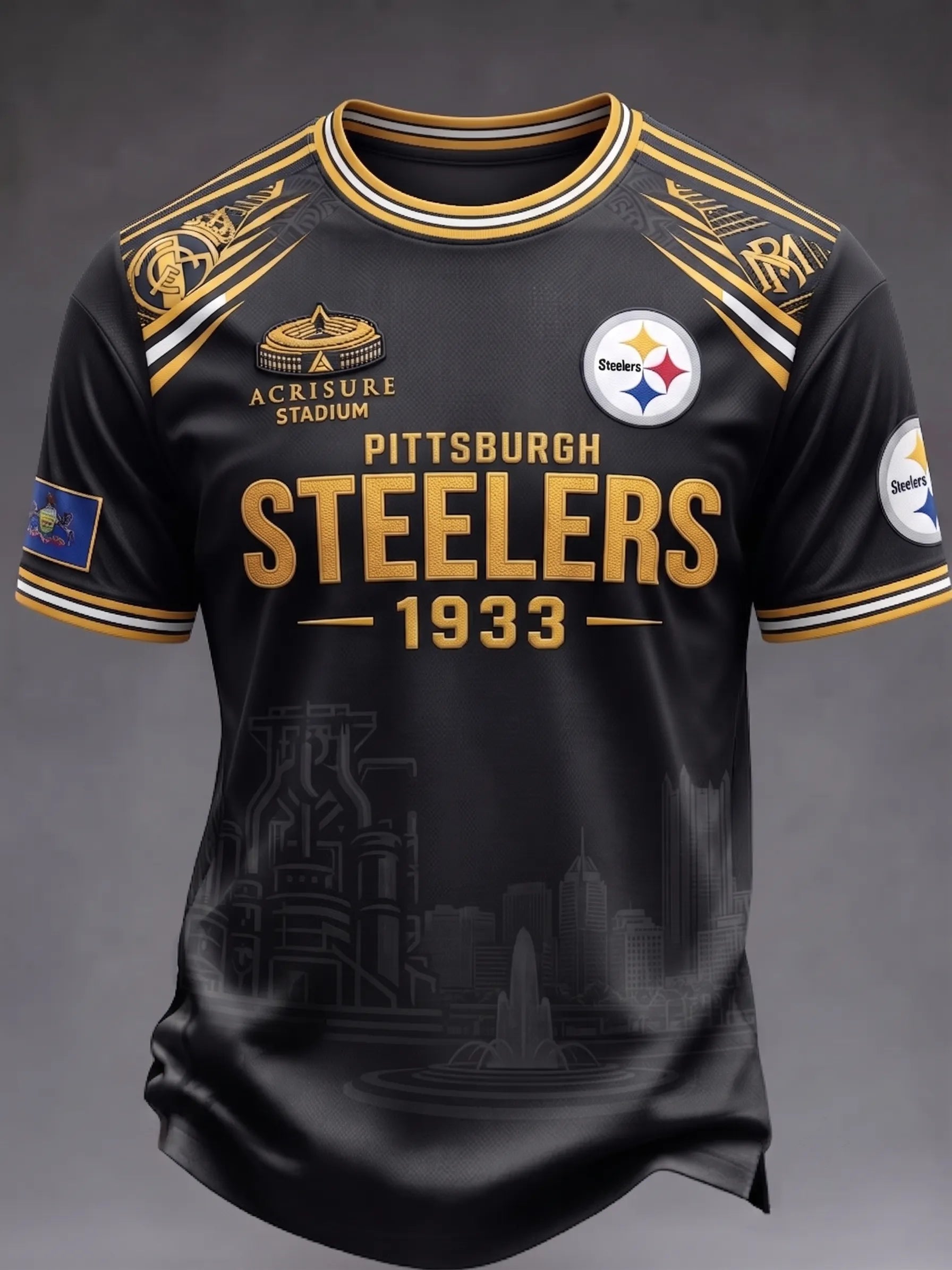 Men's Pittsburgh Steelers Fan Print T-Shirt
