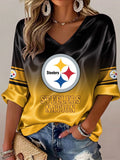Women's Pittsburgh Steelers Fan Print T-Shirt