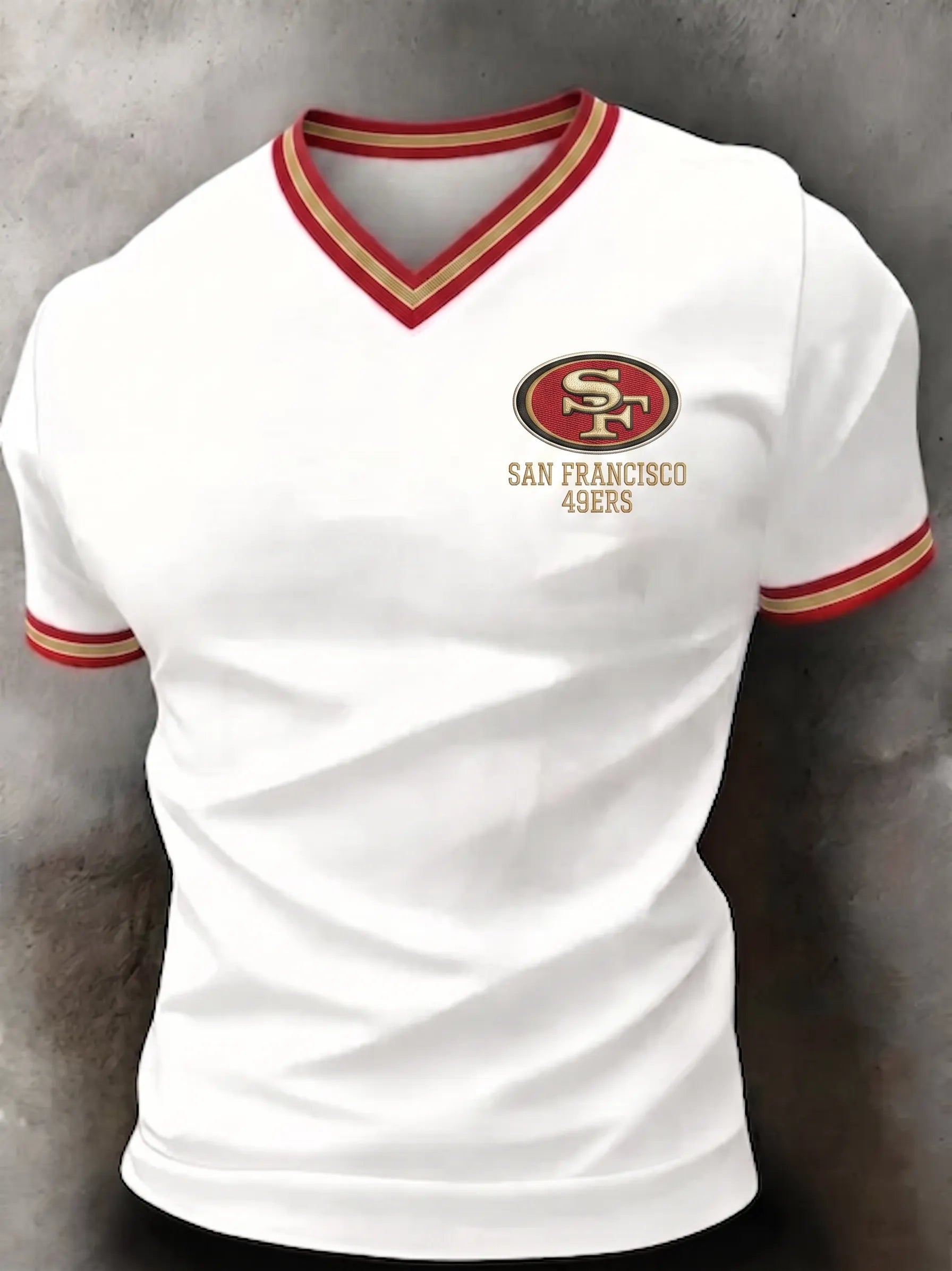 Men's San Francisco 49ers Football Cheering Print Fan T-Shirt