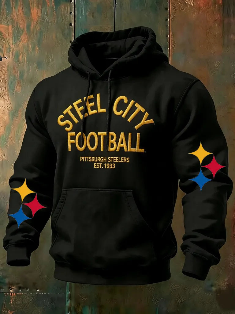Men's Steelers Print Hoodies