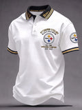 Men's Steelers Print Polo Shirt
