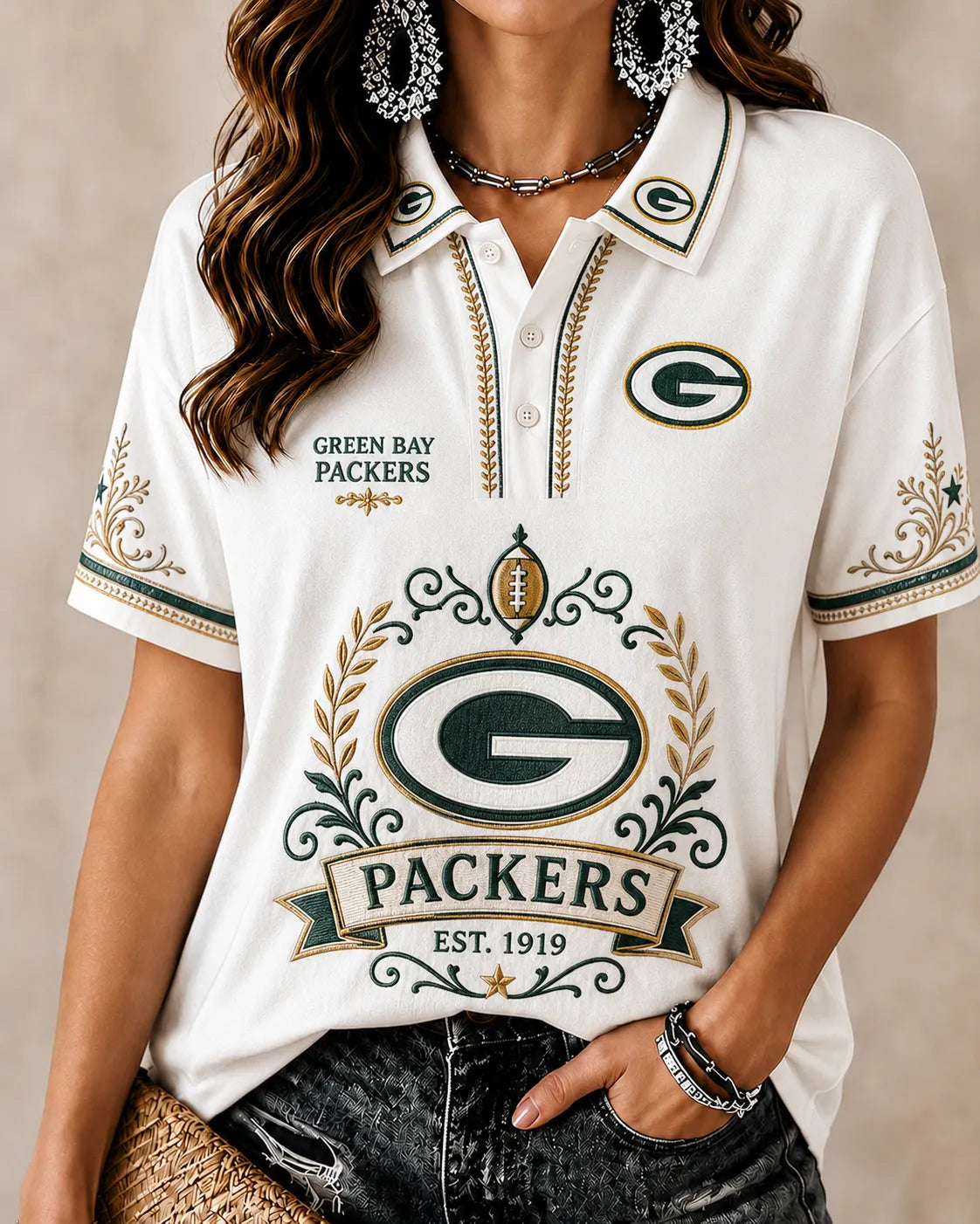 Women's Packers Polo Shirt