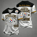 Men's Steelers Print Polo Shirt