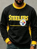 Men's Steelers Print Sweatershirt