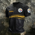 Men's Pittsburgh Steelers Print T-ShirtPrint Polo Shirt