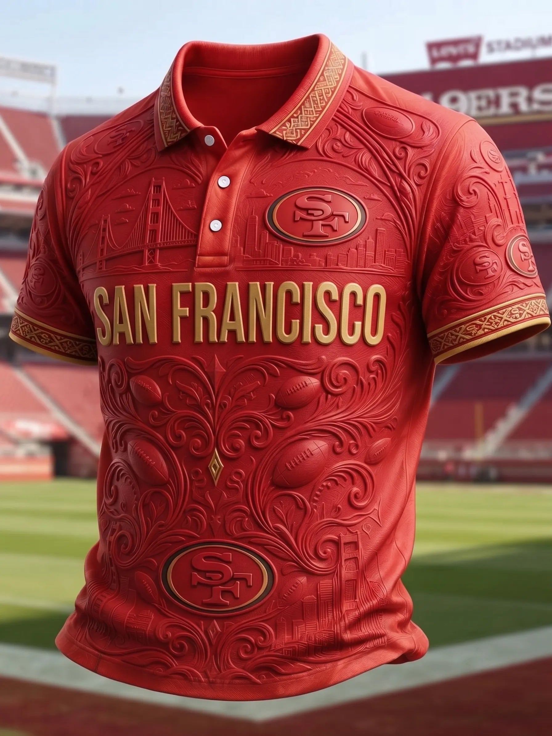 Men's San Francisco 49ersl Team Fan Polo Shirt