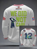 Men's Retro Casual Seahawk Champion Waffle Round Neck T-shirt