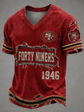 Men's 49ers Print Polo Shirt