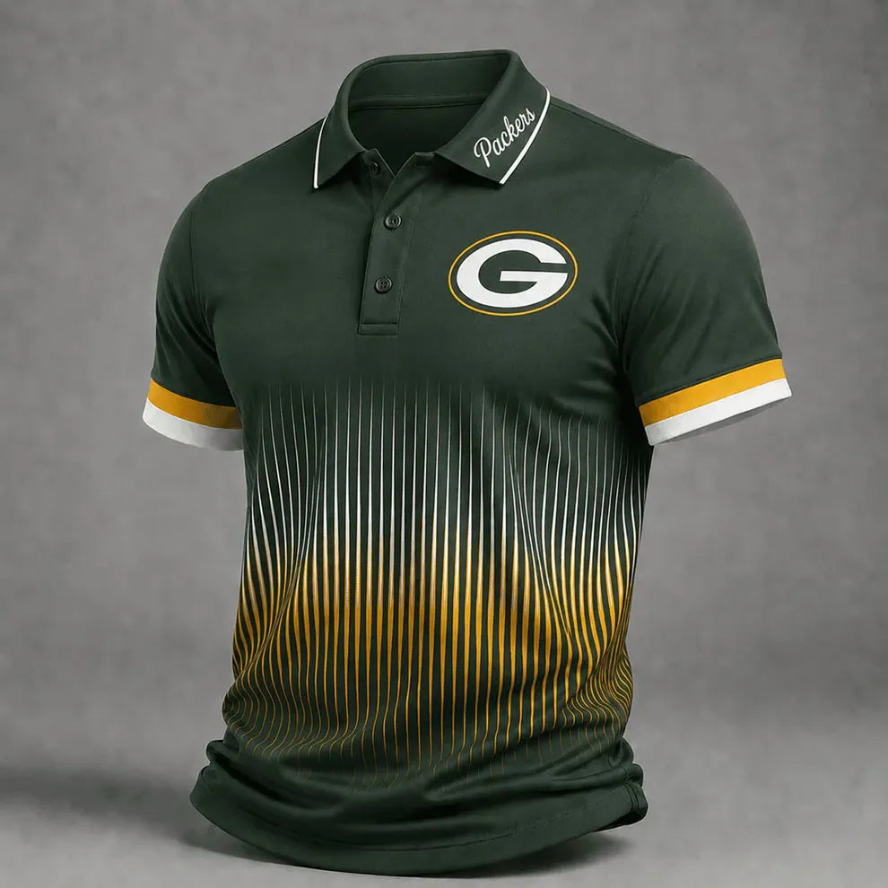 Men's Green Bay Packers Football Fan Polo Shirt