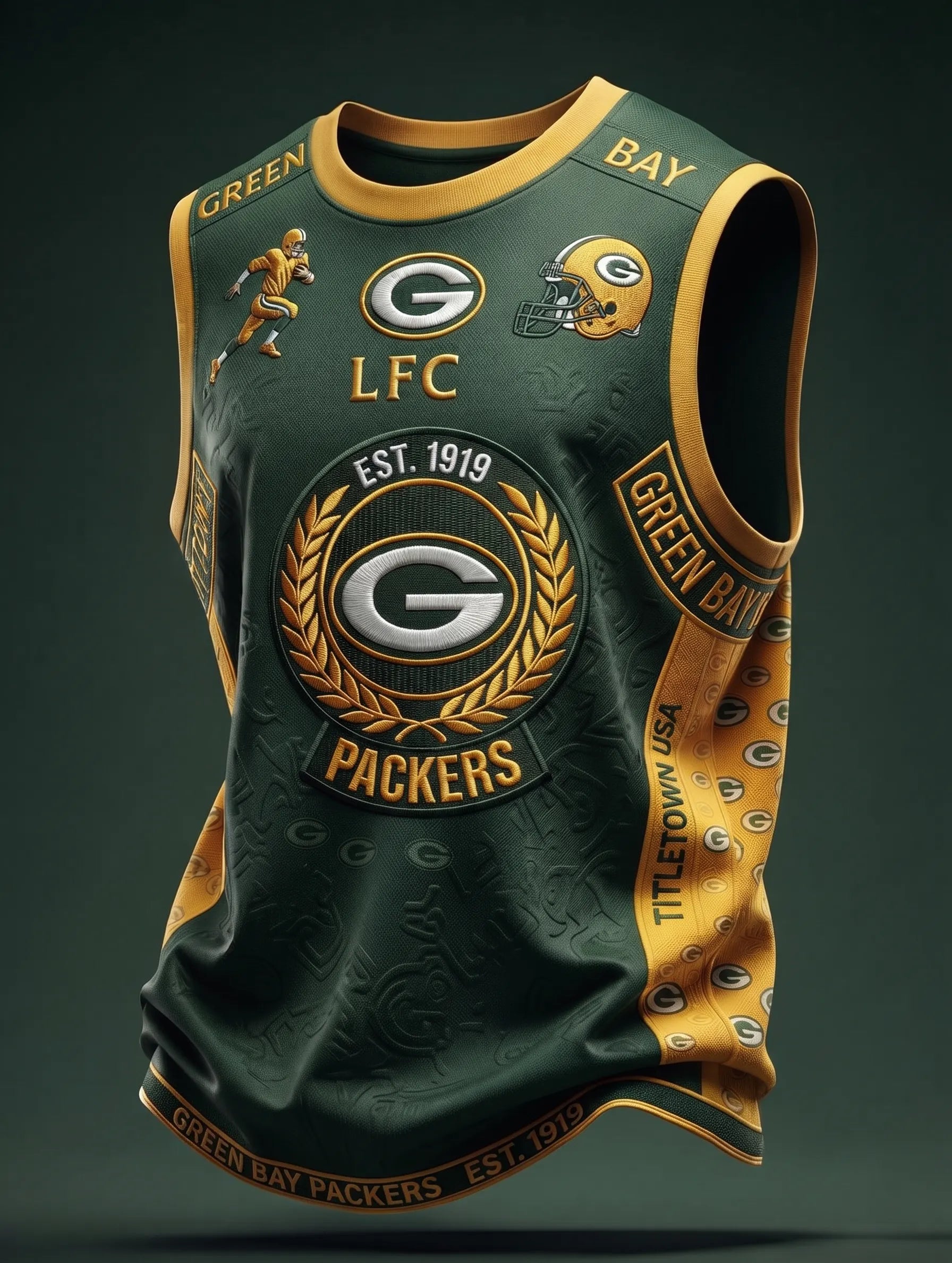 Men's Green Bay Packers Football Print Tank Top