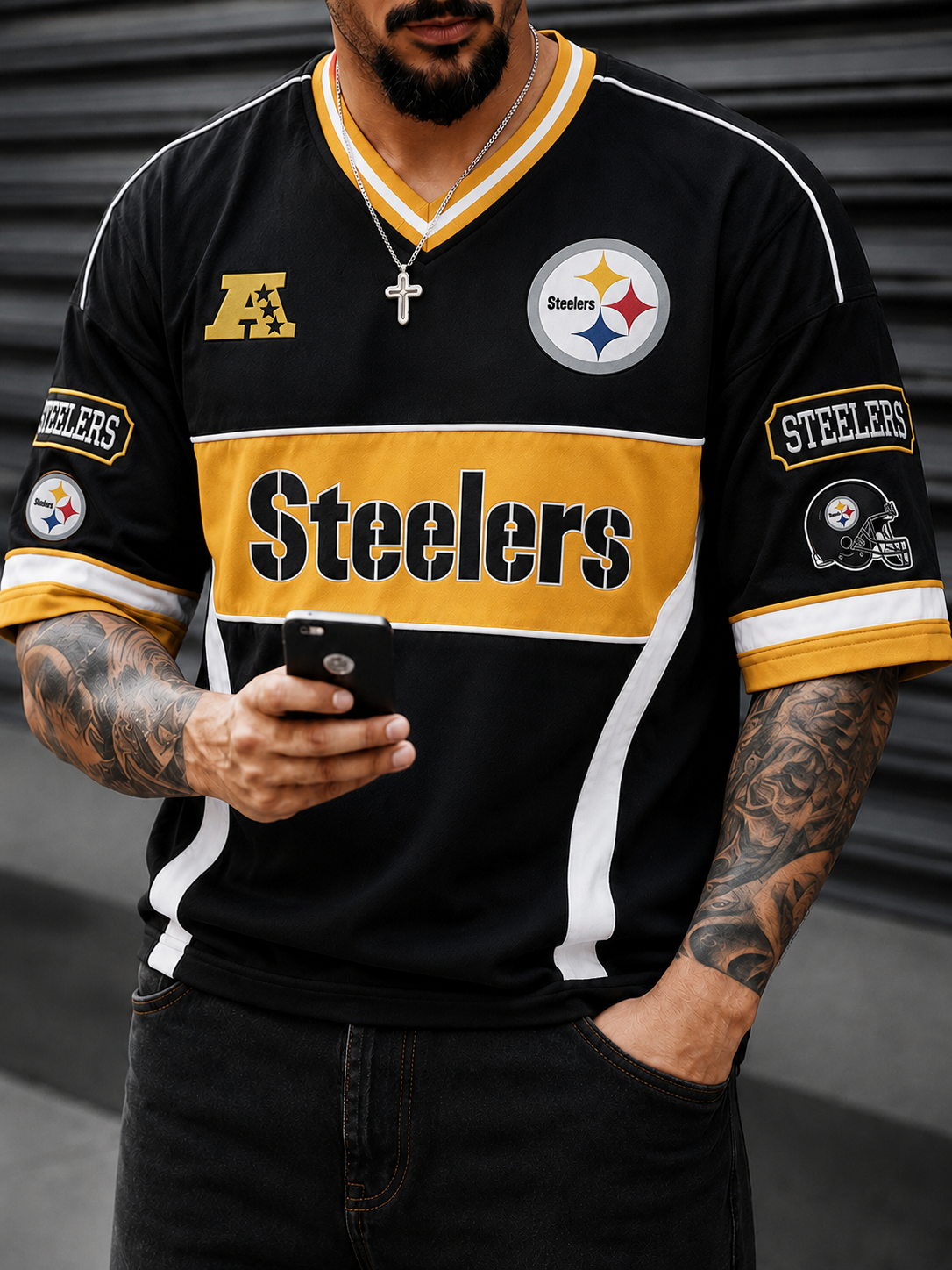 Men's Steelers Retro T-Shirt – New Design