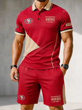 Men's 49ers Polo Shorts Set