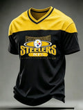 Men's Steelers Print Polo Shirt