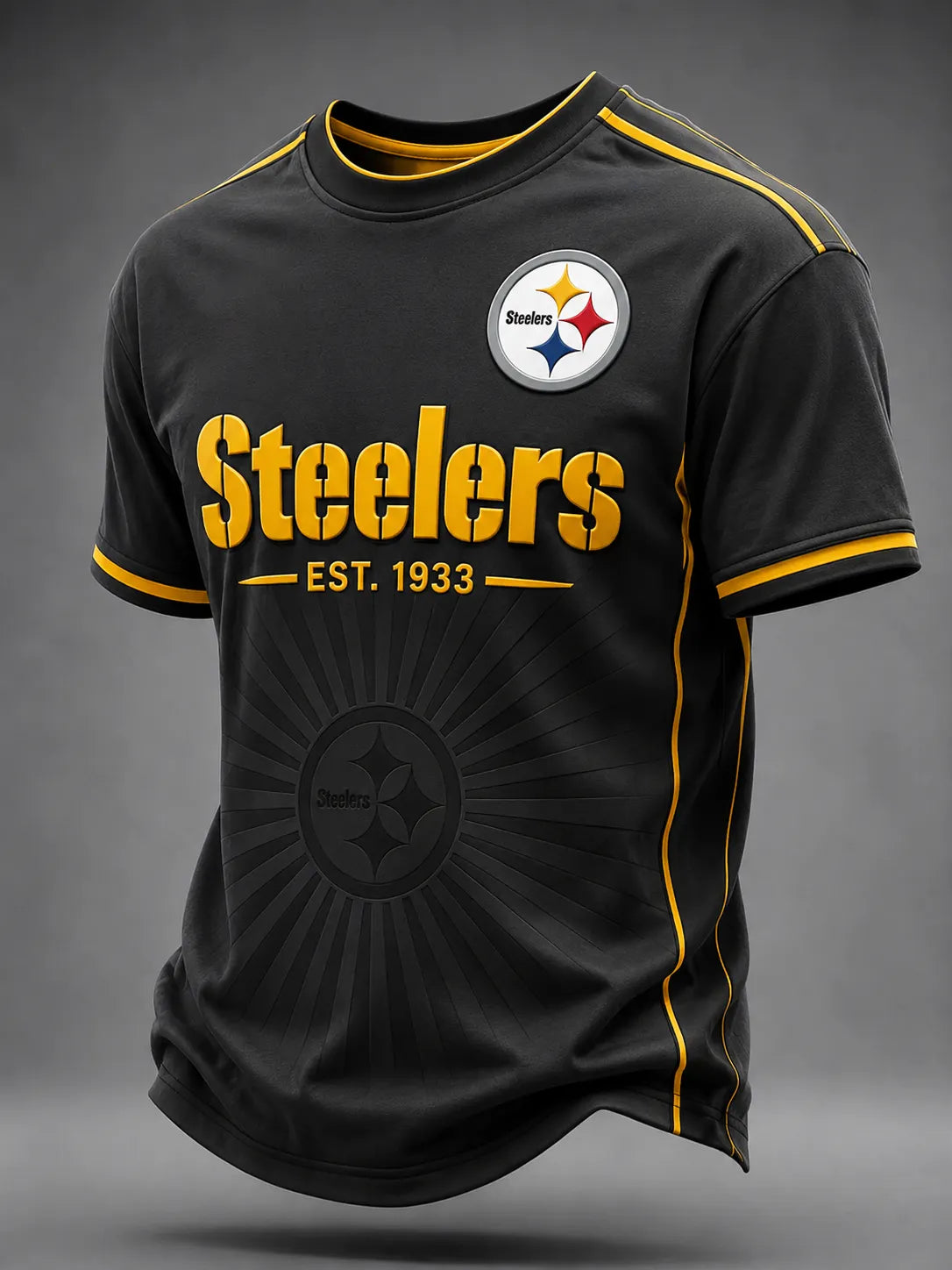 Men's Pittsburgh Steelers Distressed Crackle Tee
