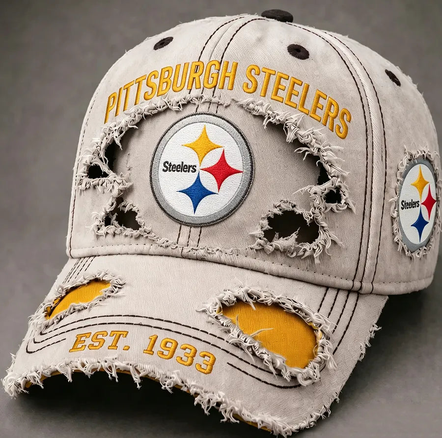 Women's Casual Steelers Print Baseball Cap