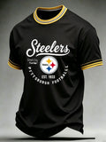 Men's Steelers Print Polo Shirt