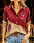 Women's 49ers Button-Down Shirt