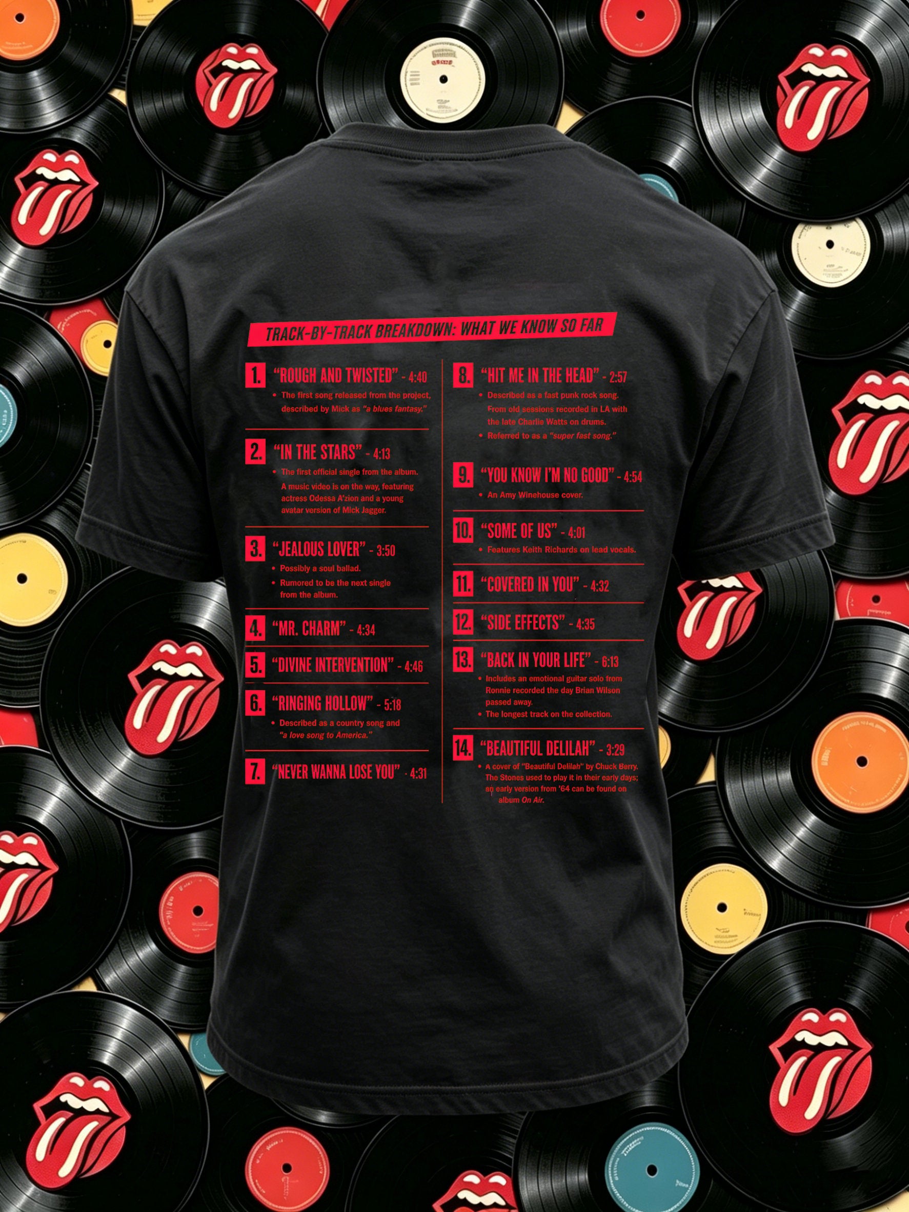 Men's Rock Band Tongue T-Shirt