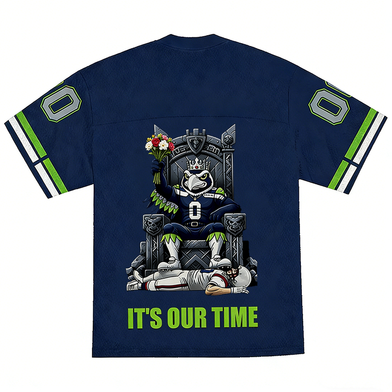 Unisex This Is Our Time Eagle Printed Sport V-Neck T-Shirt