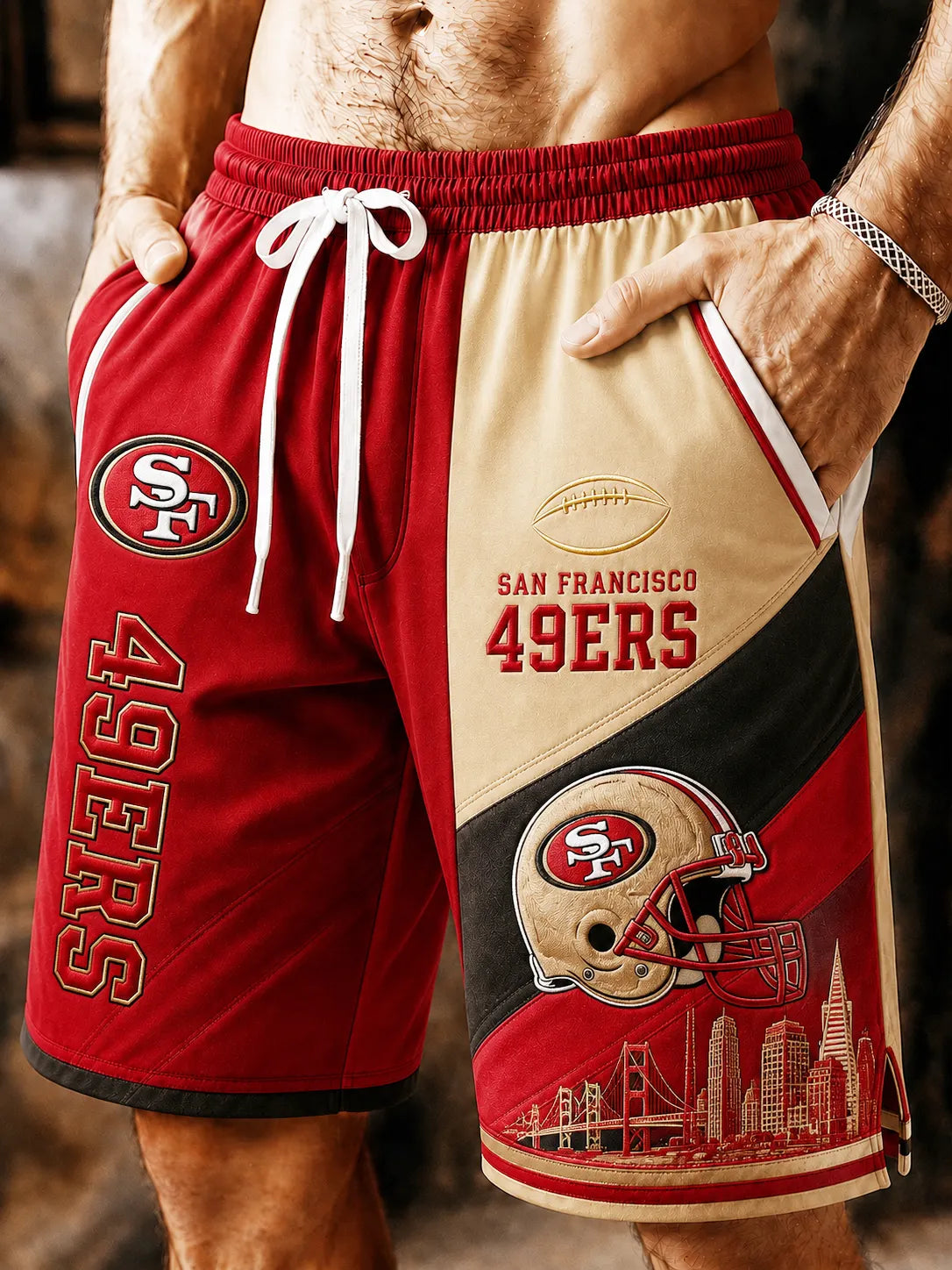 Men's 49ers Colorblock Sports Shorts