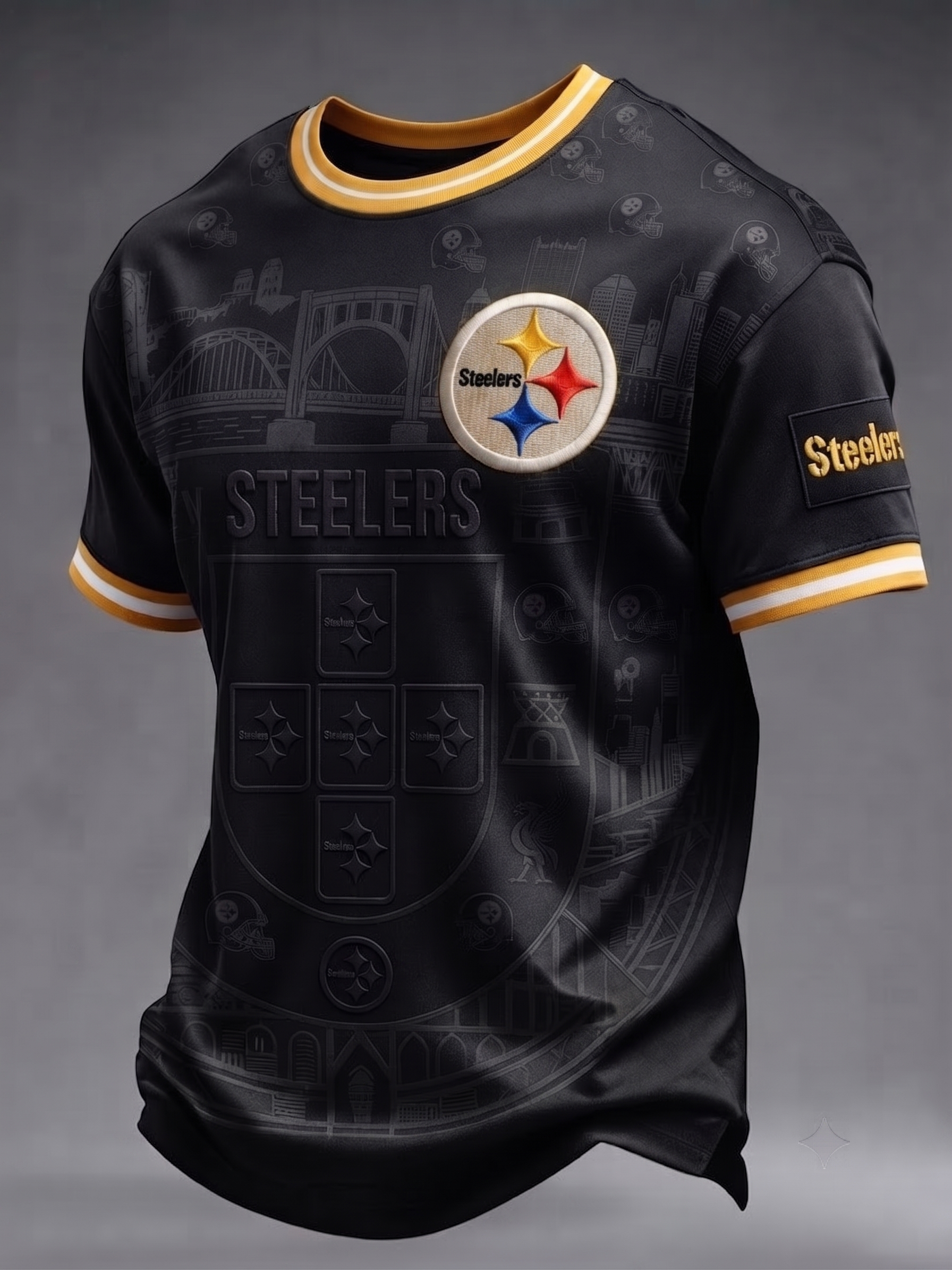 Men's Pittsburgh Steelers Fan Print T-Shirt