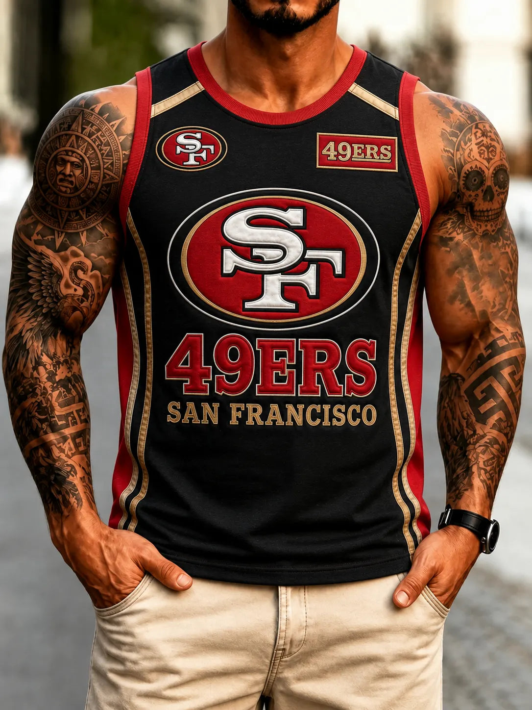 Men's San Francisco 49ers Team Sleeveless Jersey Tank Top