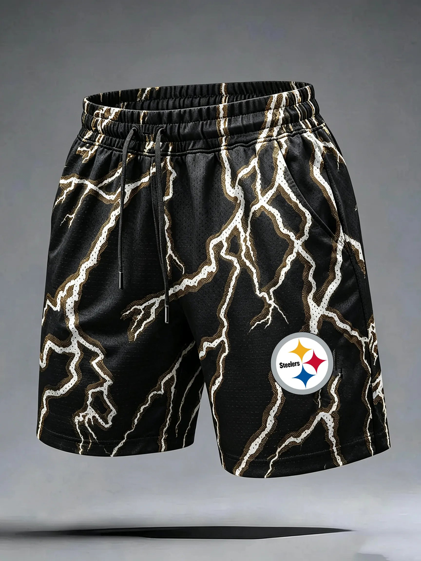 Men's Steelers Print Casual Shorts