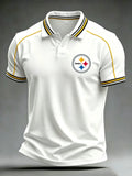 Men's Steelers Print Polo Shirt