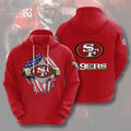 Men's San Francisco 49ers Football Team Jersey Fans Hoodie