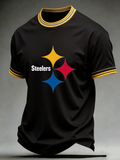 Men's Steelers Print Polo Shirt