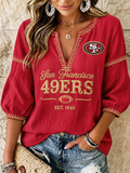 Women's 49ers Casual Blouse