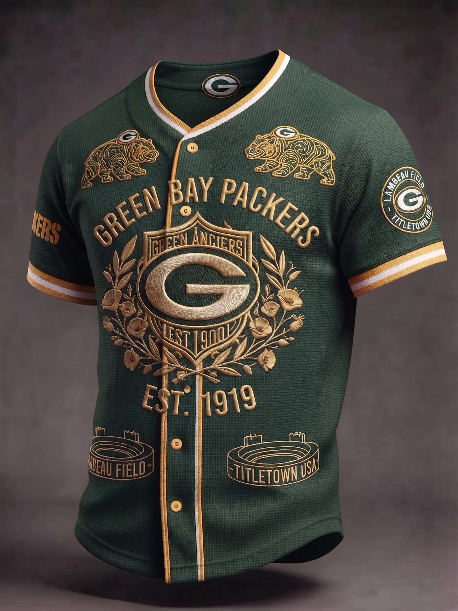 Men's Green Bay Packers Fan Football Jersey