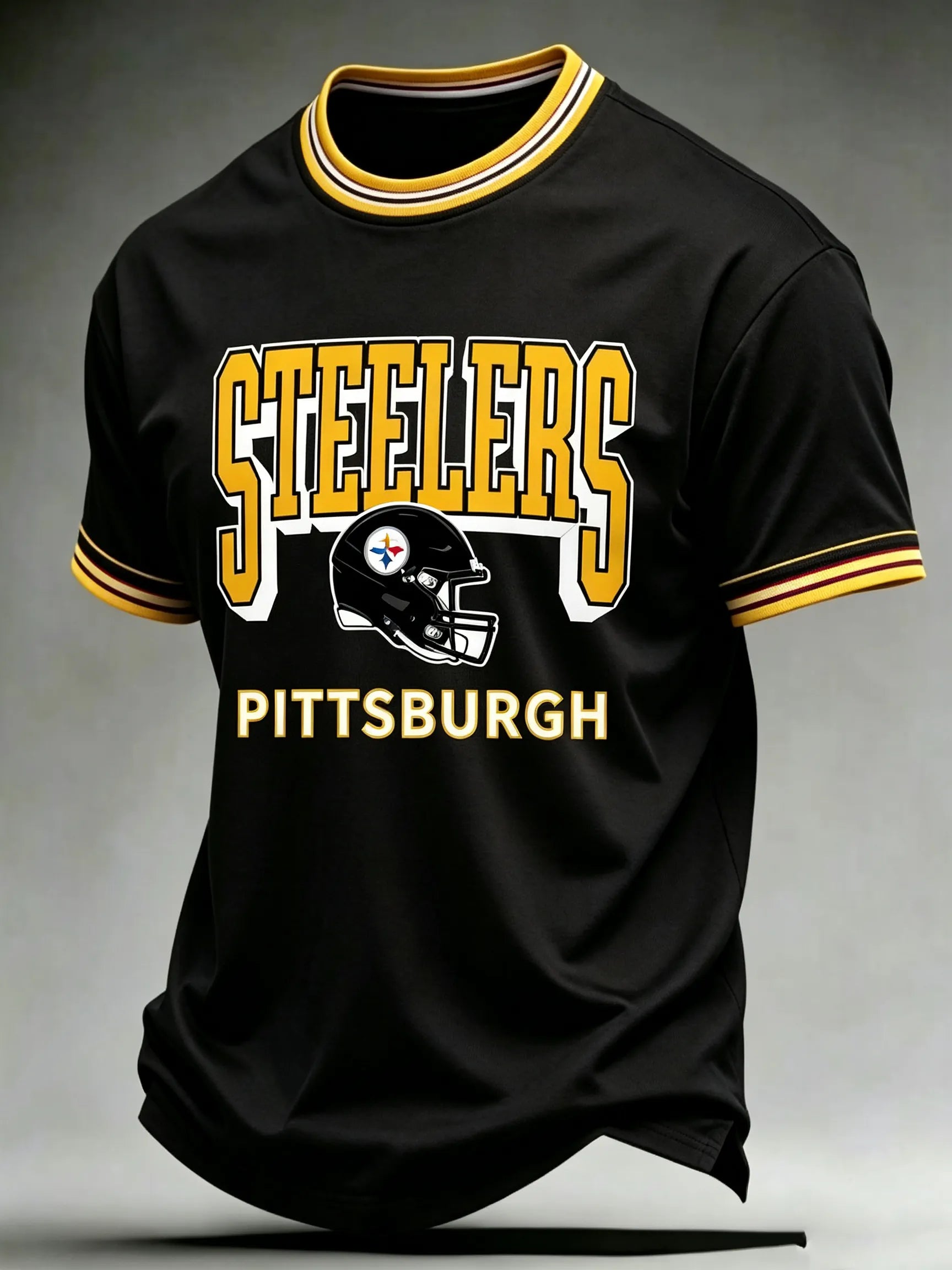 Men's Steelers Print Polo Shirt
