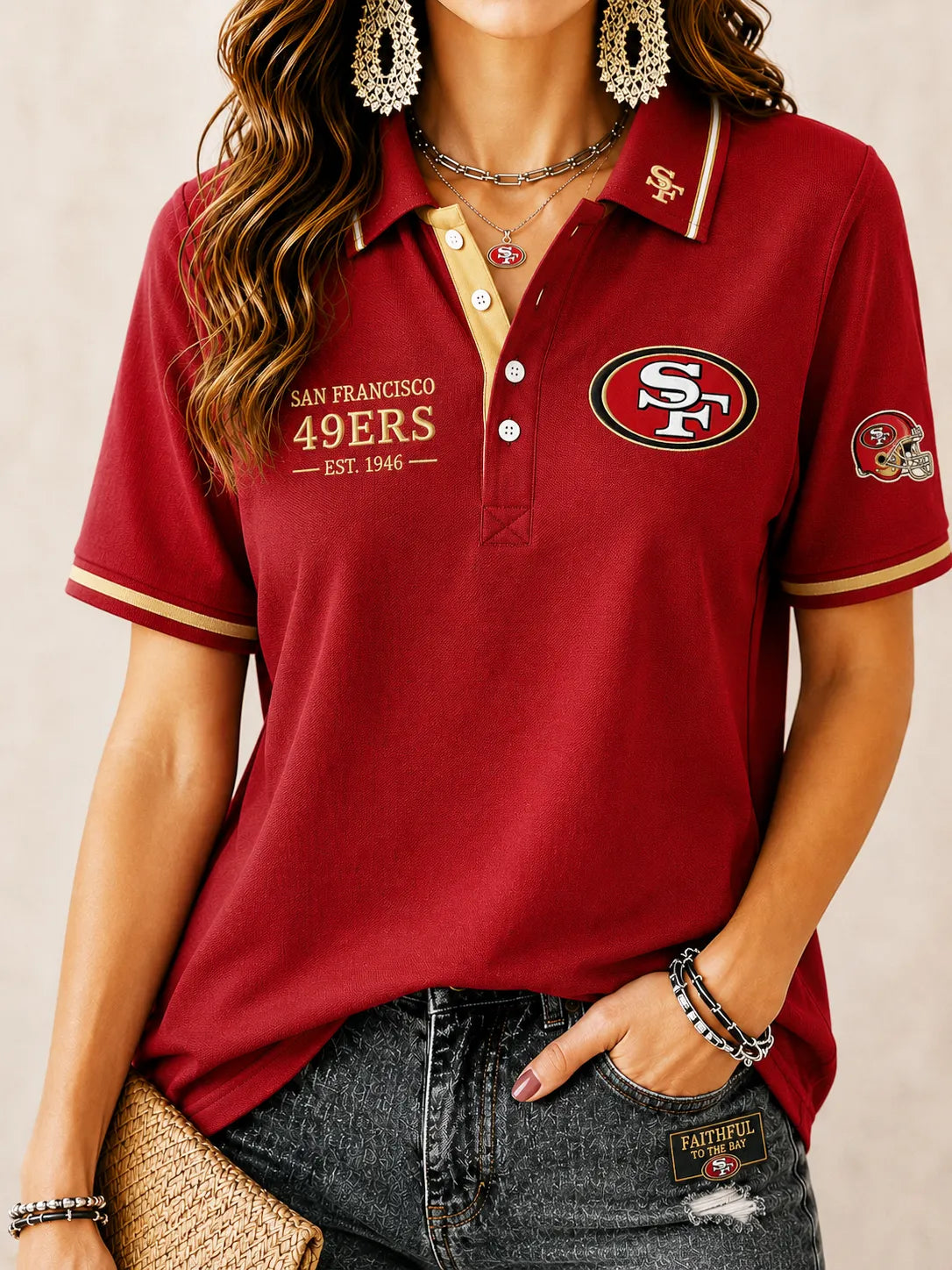 Women's 49ers Polo Shirt