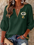 Women's Green Bay Packers Fans Print Top