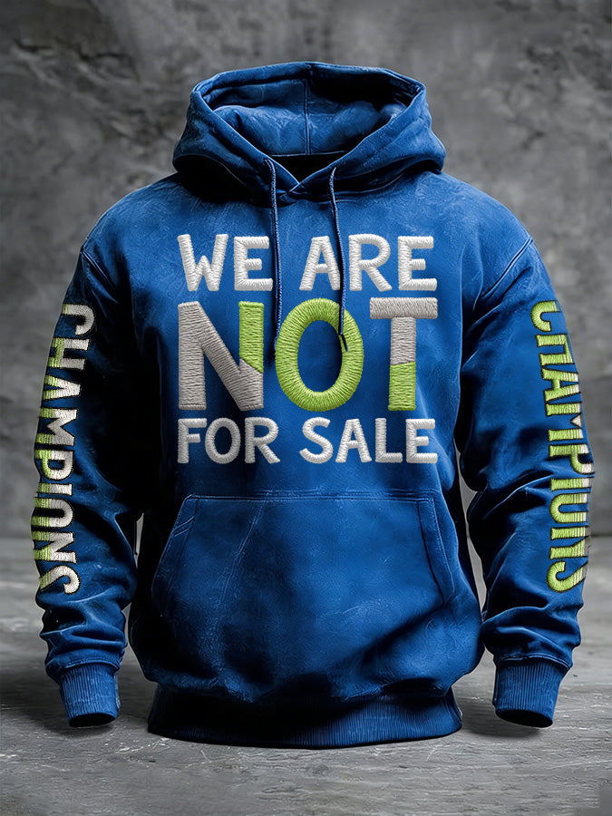 Men'S Casual Seattle Champion Printed Hooded Sweatshirt