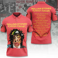 The Rolling Stones x Foreign Tongues 3D Apparel Polo Shirt