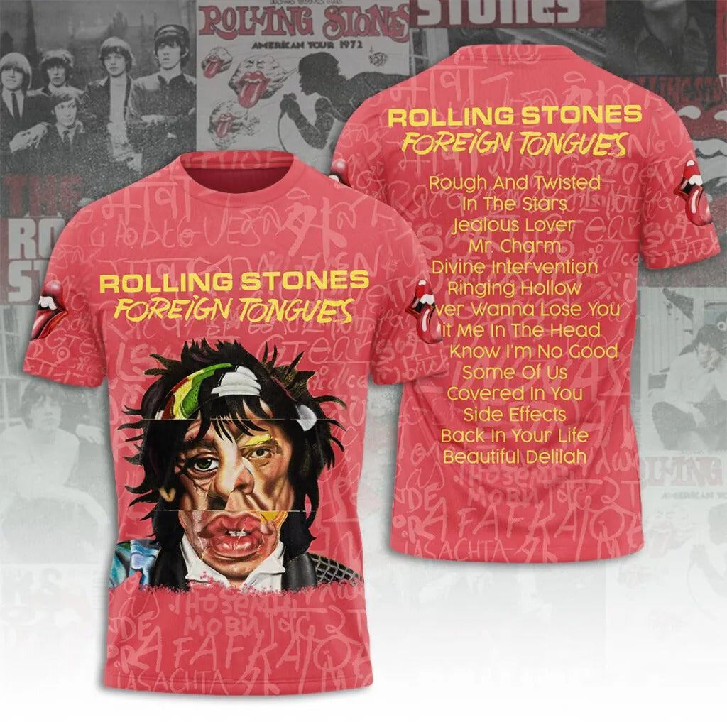 The Rolling Stones x Foreign Tongues 3D Apparel T-Shirt