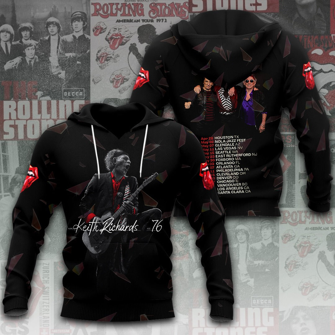 The Rolling Stones 3D Apparel Hoodie