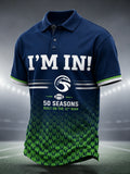 Men's Seattle Seahawks 50th Anniversary Art Print Polo