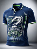 Men's Seattle Seahawks 50th Anniversary Art Print Polo