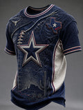 Men’s Rugby Dallas Cowboys Printed Casual Short-Sleeve T-Shirt